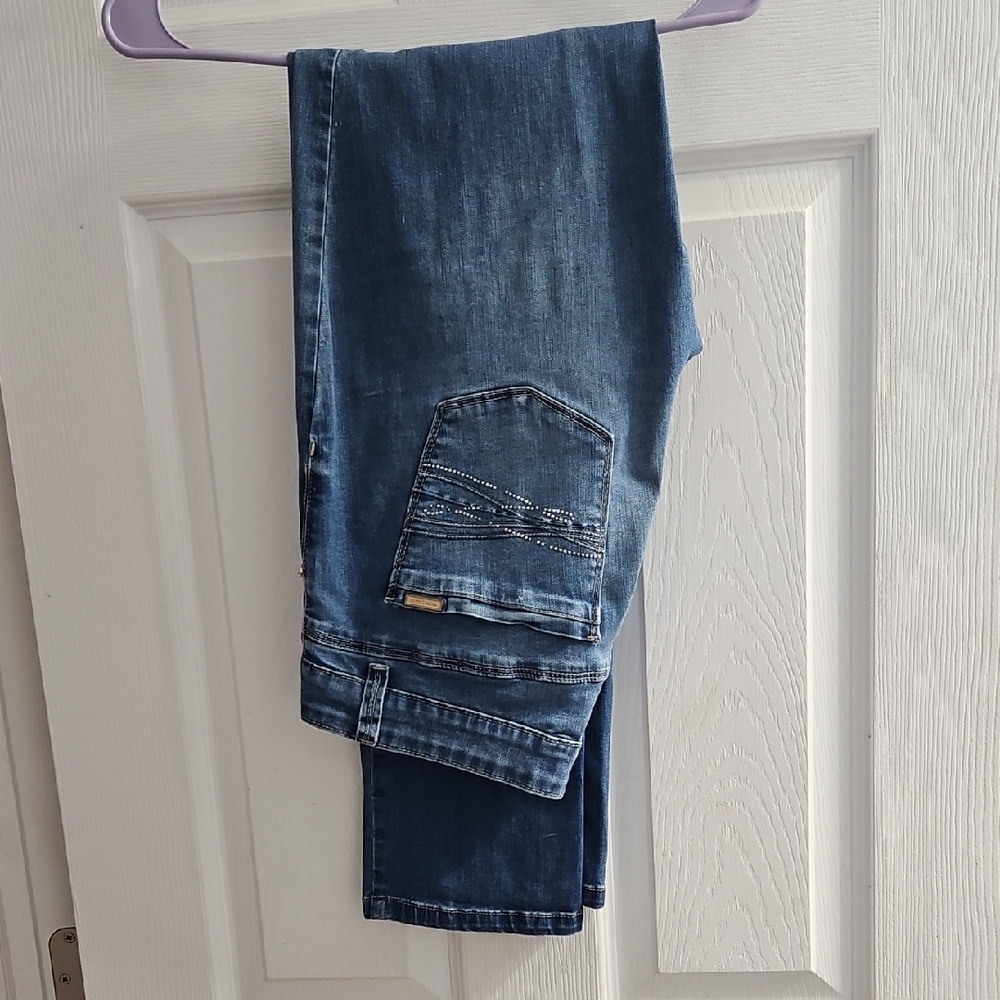 White House Black Market Straight Leg Blue Jeans